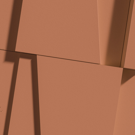 Płyta betonowa na ścianę 3D PB10 600x600x40, terakota CL01, beton architektoniczny