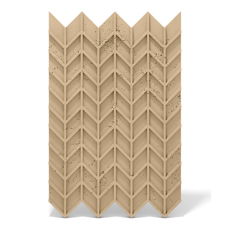 Płyta betonowa na ścianę 3D PB49 935x600x25, miodowy CL03, beton architektoniczny