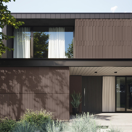 Płyta betonowa na ścianę 3D PB13 1200x600x40, czekoladowy CL02, beton architektoniczny
