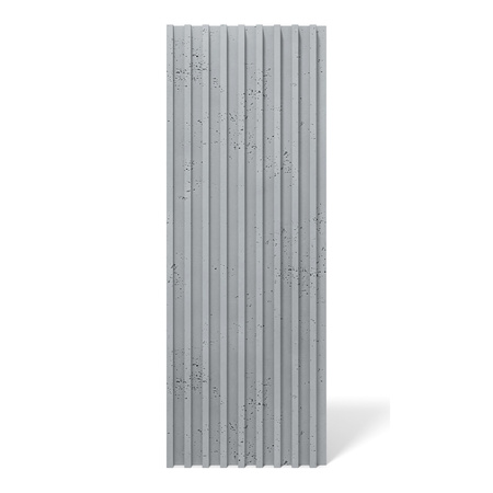 Płyta betonowa na ścianę 3D PB39 1350x490x30, szary S96, beton architektoniczny