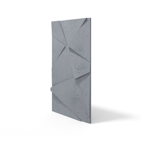 Płyta betonowa na ścianę 3D PB05C 1200x600x48, antracytowy B08, wzór C, beton architektoniczny