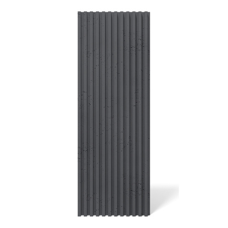 Płyta betonowa na ścianę 3D PB38 1350x480x30, czarny B15, beton architektoniczny