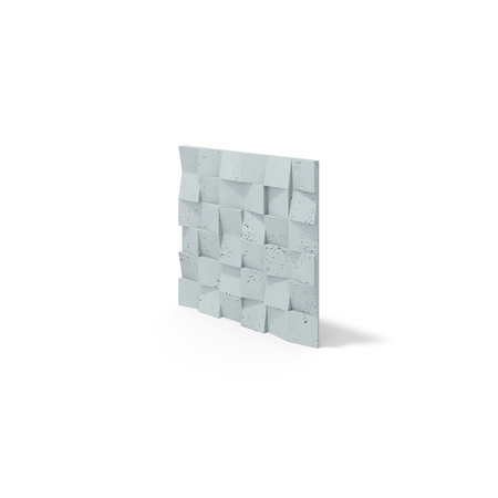 Płyta betonowa na ścianę 3D PB16 600x600x40, jasny błękit CL06, beton architektoniczny