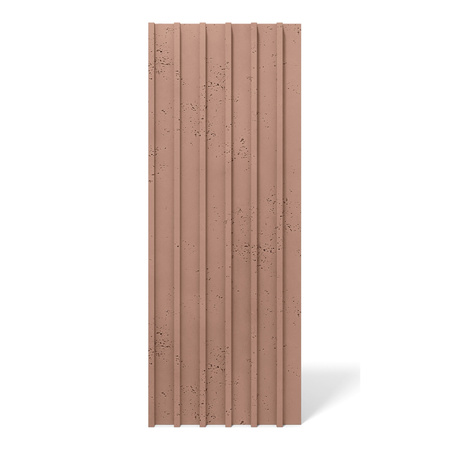Płyta betonowa na ścianę 3D PB40 1350x510x30, brudny róż CL07, beton architektoniczny