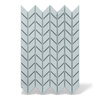 Płyta betonowa na ścianę 3D PB48 935x600x25, jasny błękit CL06, beton architektoniczny