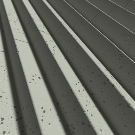 Płyta betonowa na ścianę 3D PB64 1350x480x30, zgaszona zieleń CL09, beton architektoniczny