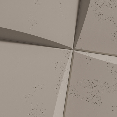 Płyta betonowa na ścianę 3D PB20 600x600x40, szarobeżowy CL05, beton architektoniczny