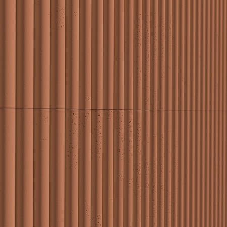 Płyta betonowa na ścianę 3D PB57 1350x460x30, terakota CL01, beton architektoniczny