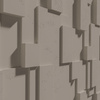 Płyta betonowa na ścianę 3D PB11 1200x600x40, szarobeżowy CL05; wzór A, beton architektoniczny