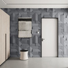 Płyta betonowa na ścianę 3D PB26A 600x600x45, szary S96, wzór A, beton architektoniczny