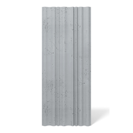 Płyta betonowa na ścianę 3D PB58 1350x560x34, szary S96, beton architektoniczny