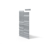 Płyta betonowa na ścianę 3D PB69 5x22,6x2, szary S96, beton architektoniczny
