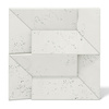 Płyta betonowa na ścianę 3D PB26A 600x600x45, zgaszona biel B0, wzór A, beton architektoniczny