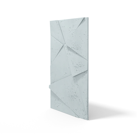 Płyta betonowa na ścianę 3D PB05C 1200x600x48, jasny błękit CL06, wzór C, beton architektoniczny
