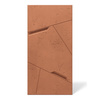 Płyta betonowa na ścianę 3D PB18B 1200x600x38, terakota CL01; wzór B, beton architektoniczny