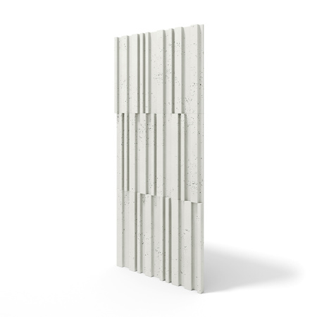 Płyta betonowa na ścianę 3D PB42 1350x600x30,, biały B0, beton architektoniczny
