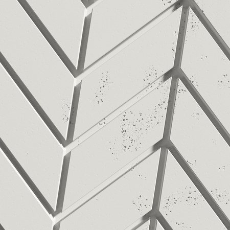 Płyta betonowa na ścianę 3D PB46 939x600x25, zgaszona biel B0, beton architektoniczny