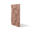 Płyta betonowa na ścianę 3D PB11 1200x600x40, brudny róż CL07; wzór A, beton architektoniczny