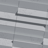 Płyta betonowa na ścianę 3D PB69 5x22,6x2, szary S96, beton architektoniczny