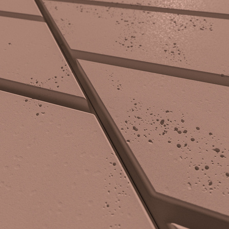 Płyta betonowa na ścianę 3D PB43 1210x500x25, brudny róż CL07, beton architektoniczny