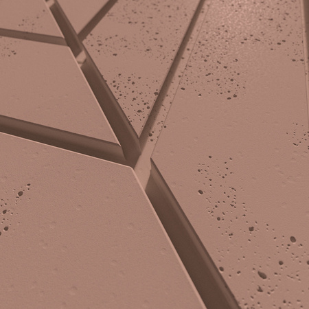 Płyta betonowa na ścianę 3D PB44 1188x600x25, brudny róż CL07, beton architektoniczny