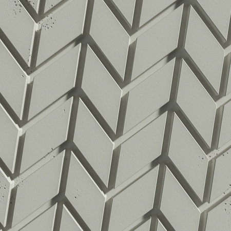 Płyta betonowa na ścianę 3D PB48 935x600x25, pistacjowy CL08, beton architektoniczny