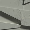Płyta betonowa na ścianę 3D PB09 1200x600x45, zgaszona zieleń CL09, beton architektoniczny