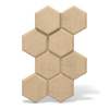 Płyta betonowa na ścianę 3D PB01 975x650x35, miodowy CL03, beton architektoniczny