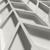Płyta betonowa na ścianę 3D PB49 935x600x25, zgaszona biel B0, beton architektoniczny