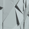 Płyta betonowa na ścianę 3D PB05C 1200x600x48, jasny błękit CL06, wzór C, beton architektoniczny