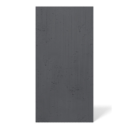 Płyta betonowa na ścianę 3D PB23 1200x600x25, czarny B15, beton architektoniczny