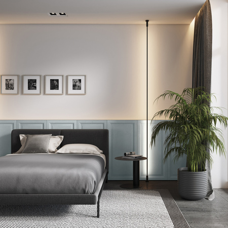 Płyta betonowa na ścianę 3D PB33A 1200x600x30, jasny błękit CL06; wzór A, beton architektoniczny