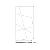 Płyta betonowa na ścianę 3D PB05B 1200x600x48, terakota CL01, wzór B, beton architektoniczny