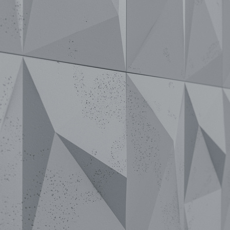 Płyta betonowa na ścianę 3D PB07 1200x600x45, antracytowy B08, beton architektoniczny