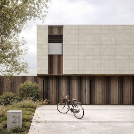 Płyta betonowa na ścianę 2D PA01 600x300x10, kość słoniowa KS, beton architektoniczny