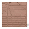 Płyta betonowa na ścianę 3D PB71D 600x600x22, brudny róż CL07; wzór D, beton architektoniczny