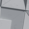 Płyta betonowa na ścianę 3D PB26B 600x600x45, szary S96, wzór B, beton architektoniczny