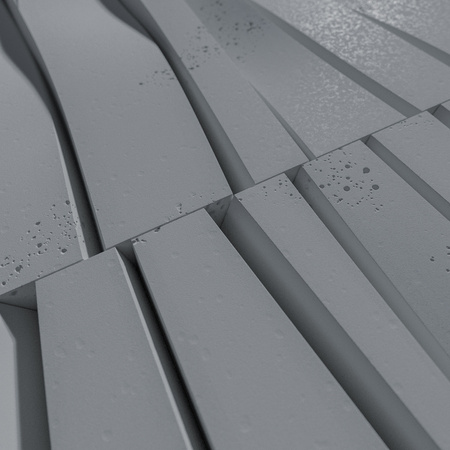 Płyta betonowa na ścianę 3D PB03 1000x500x32, antracytowy B08, beton architektoniczny