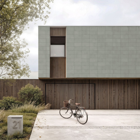 Płyta betonowa na ścianę 2D PA01 600x300x10, zgaszona zieleń CL09, beton architektoniczny