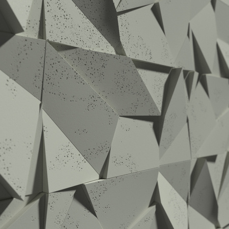 Płyta betonowa na ścianę 3D PB06B 600x600x42, zgaszona zieleń CL09; wzór B, beton architektoniczny