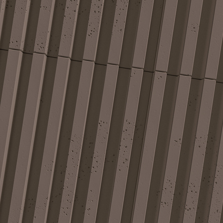 Płyta betonowa na ścianę 3D PB38 1350x480x30, czekoladowy CL02, beton architektoniczny