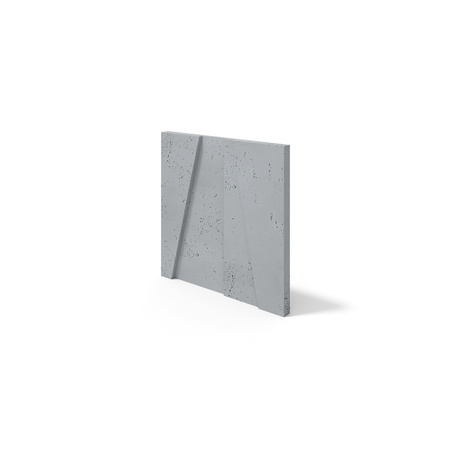 Płyta betonowa na ścianę 3D PB10B 600x600x40, szary S96; wzór B, beton architektoniczny
