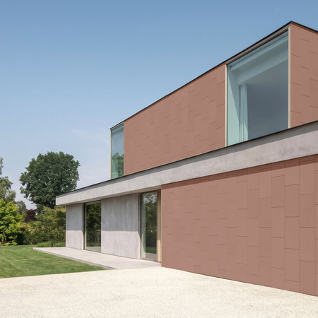 Płyta betonowa na ścianę 2D PA01 600x300x10, brudny róż CL07, beton architektoniczny