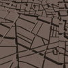 Płyta betonowa na ścianę 3D PB71F 600x600x22, czekoladowy CL02; wzór F, beton architektoniczny