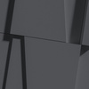 Płyta betonowa na ścianę 3D PB10 600x600x40, czarny B15, beton architektoniczny