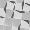 Płyta betonowa na ścianę 3D PB16 600x600x40, jasnoszary S50, beton architektoniczny