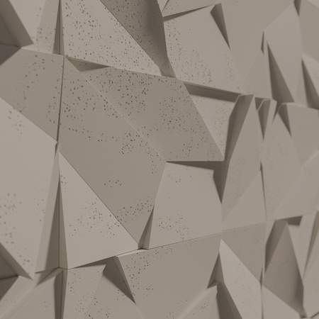 Płyta betonowa na ścianę 3D PB06B 600x600x42, szarobeżowy CL05; wzór B, beton architektoniczny