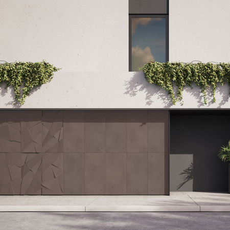 Płyta betonowa na ścianę 3D PB05A 1200x600x48, czekoladowy CL02, wzór A, beton architektoniczny