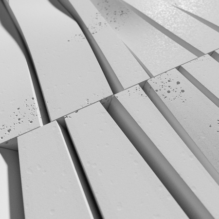 Płyta betonowa na ścianę 3D PB03 1000x500x32, jasnoszary S50, beton architektoniczny