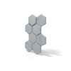 Płyta betonowa na ścianę 3D PB01 975x650x35, szary S96, beton architektoniczny